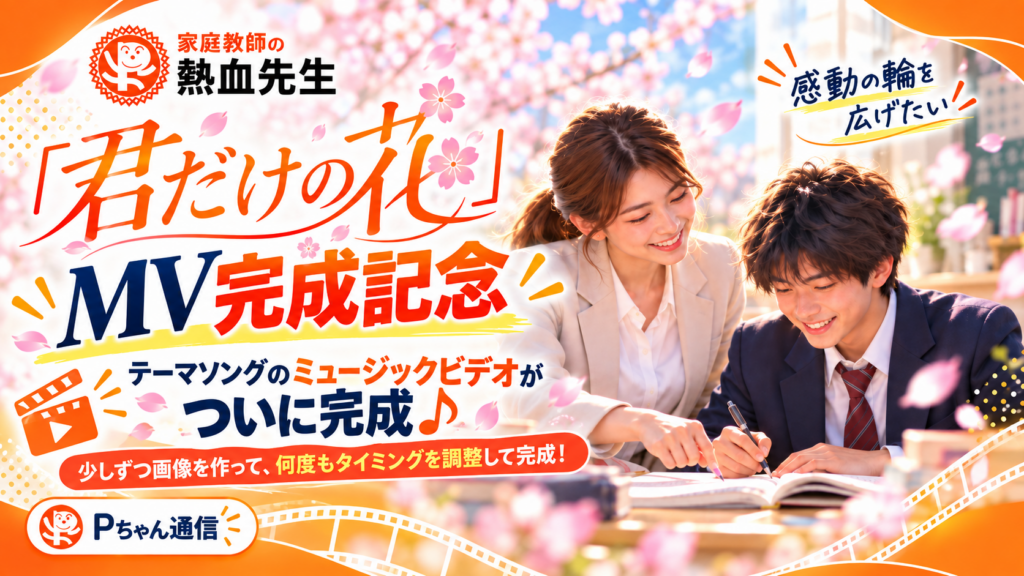 家庭教師の熱血先生のテーマ 君だけの花 MV完成記念